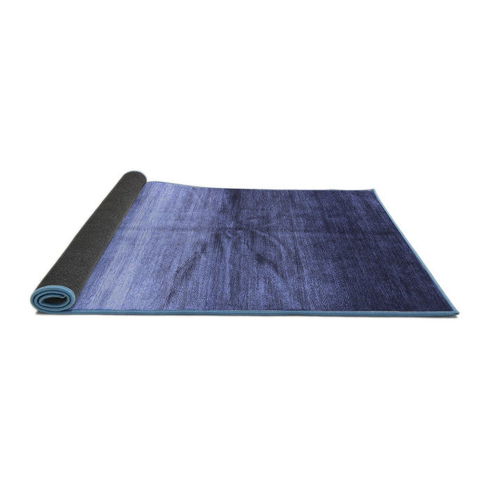 Sideview of Abstract Blue Contemporary Rug, con2060blu
