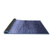 Sideview of Abstract Blue Contemporary Rug, con2060blu