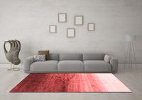 Machine Washable Abstract Red Contemporary Rug, wshcon2060red