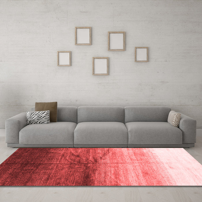 Contemporary Red Washable Rugs
