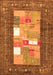 Abstract Orange Contemporary Rug, con2061org