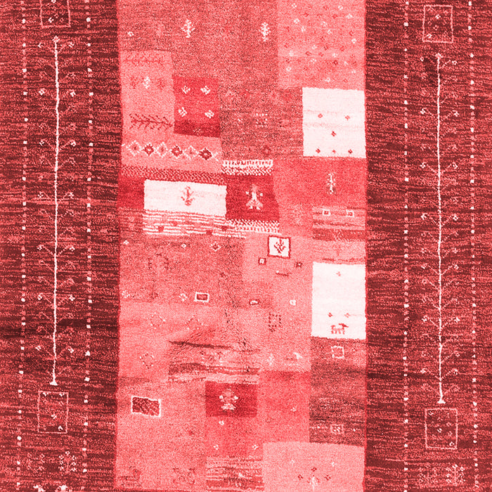 Abstract Red Contemporary Area Rugs
