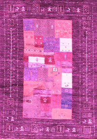 Abstract Pink Contemporary Rug, con2061pnk