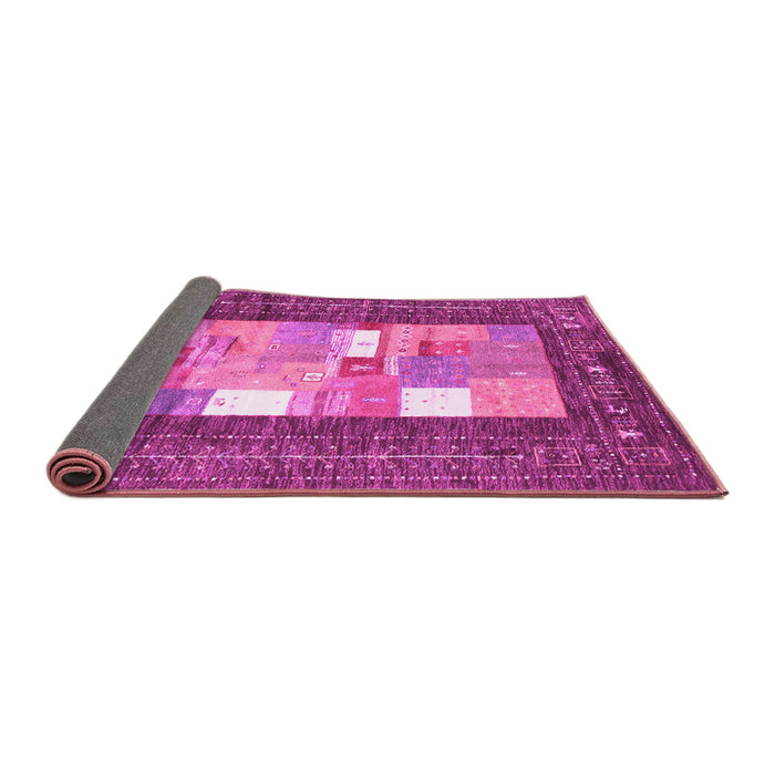Sideview of Abstract Pink Contemporary Rug, con2061pnk