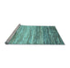 Sideview of Machine Washable Abstract Light Blue Contemporary Rug, wshcon2062lblu