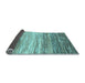 Sideview of Abstract Light Blue Contemporary Rug, con2062lblu