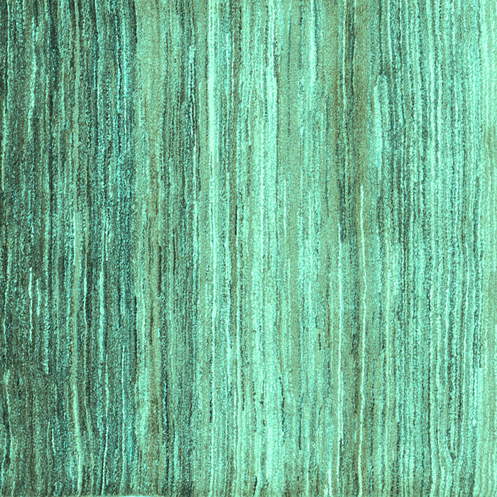 Square Machine Washable Abstract Turquoise Contemporary Area Rugs, wshcon2062turq