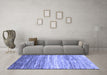 Machine Washable Abstract Blue Contemporary Rug in a Living Room, wshcon2062blu