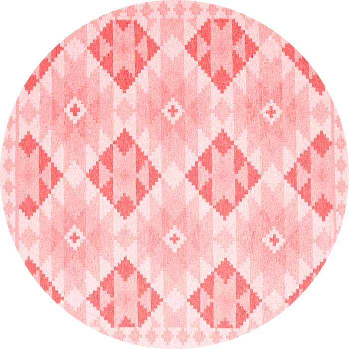 Machine Washable Southwestern Red Country Rug, wshcon2063red