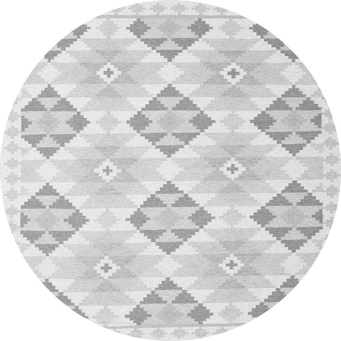 Machine Washable Southwestern Gray Country Rug, wshcon2063gry