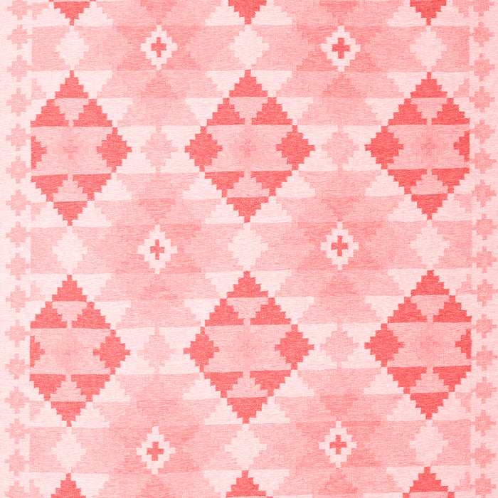 Machine Washable Southwestern Red Country Rug, wshcon2063red