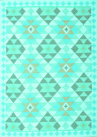 Southwestern Turquoise Country Rug, con2063turq