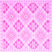 Square Southwestern Pink Country Rug, con2063pnk