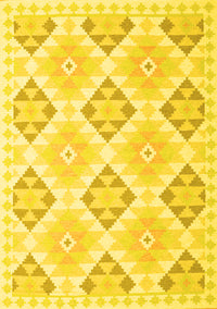 Southwestern Yellow Country Rug, con2063yw