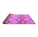 Sideview of Southwestern Pink Country Rug, con2064pnk