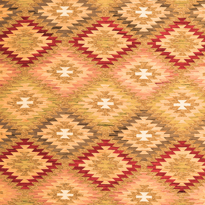 Serging Thickness of Machine Washable Southwestern Orange Country Area Rugs, wshcon2064org