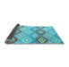 Sideview of Southwestern Light Blue Country Rug, con2064lblu