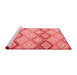 Country Red Washable Rugs