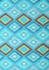 Southwestern Light Blue Country Rug, con2064lblu