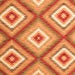 Serging Thickness of Southwestern Orange Country Rug, con2065org