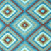 Square Southwestern Light Blue Country Rug, con2065lblu