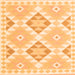 Serging Thickness of Southwestern Orange Country Rug, con2066org