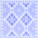 Square Southwestern Blue Country Rug, con2066blu