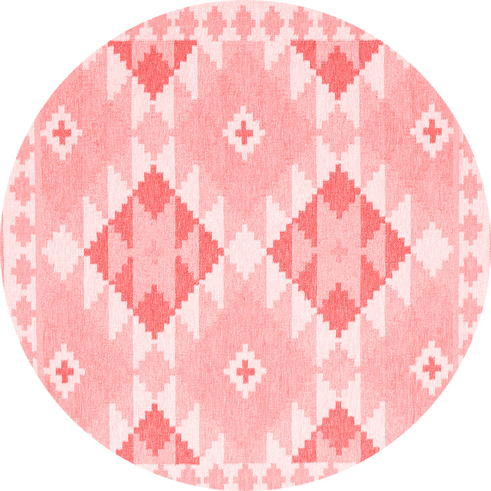 Machine Washable Southwestern Red Country Rug, wshcon2066red