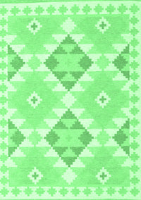 Southwestern Emerald Green Country Rug, con2066emgrn