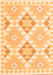 Serging Thickness of Machine Washable Southwestern Orange Country Area Rugs, wshcon2066org