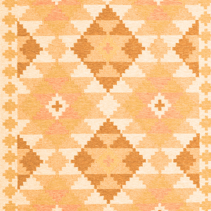 Serging Thickness of Machine Washable Southwestern Orange Country Area Rugs, wshcon2066org