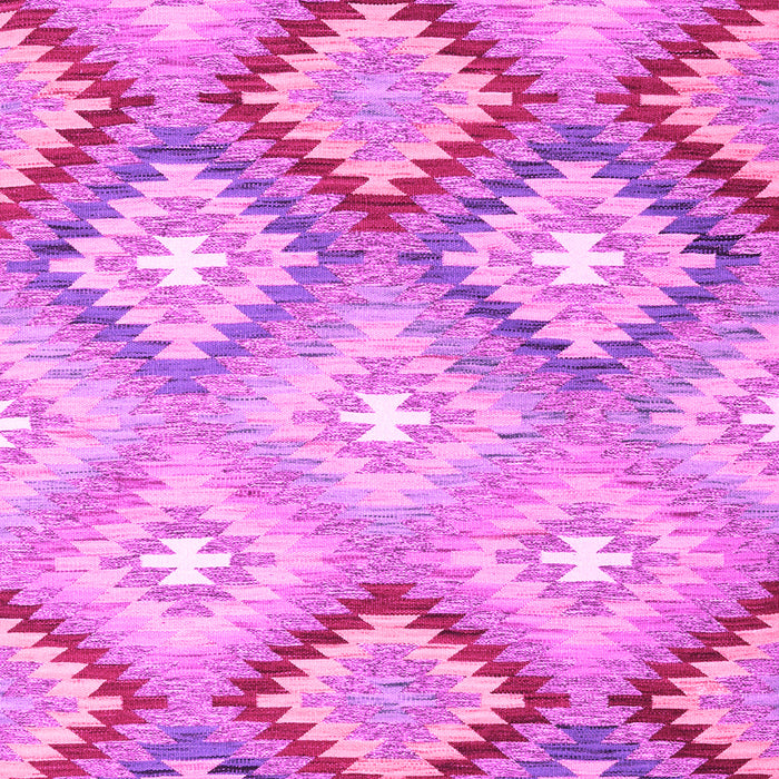 Machine Washable Southwestern Pink Country Rug, wshcon2067pnk
