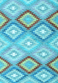 Southwestern Light Blue Country Rug, con2067lblu