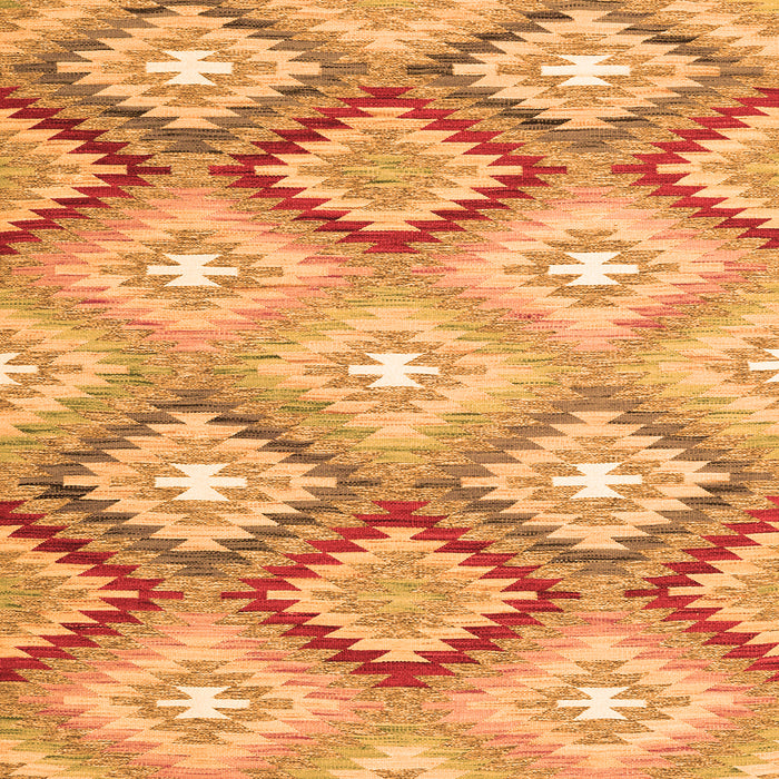 Serging Thickness of Southwestern Orange Country Rug, con2067org