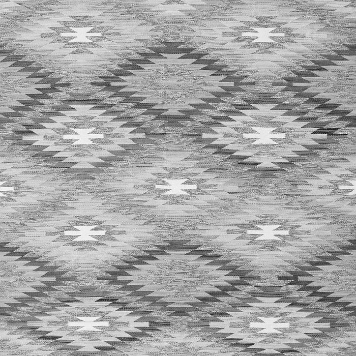 Serging Thickness of Southwestern Gray Country Rug, con2067gry