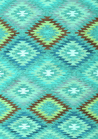 Southwestern Turquoise Country Rug, con2067turq