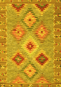 Southwestern Yellow Country Rug, con2068yw