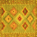 Square Southwestern Yellow Country Rug, con2068yw