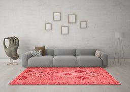 Country Red Washable Rugs