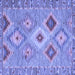 Square Southwestern Blue Country Rug, con2068blu