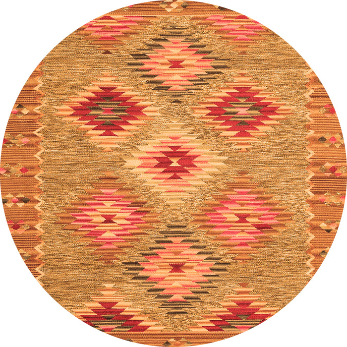 Machine Washable Southwestern Orange Country Area Rugs, wshcon2068org