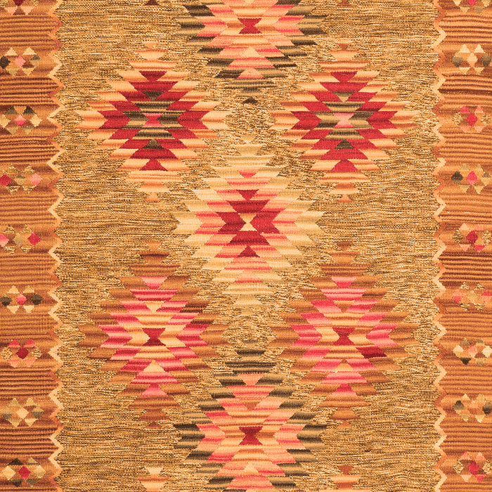 Serging Thickness of Machine Washable Southwestern Orange Country Area Rugs, wshcon2068org