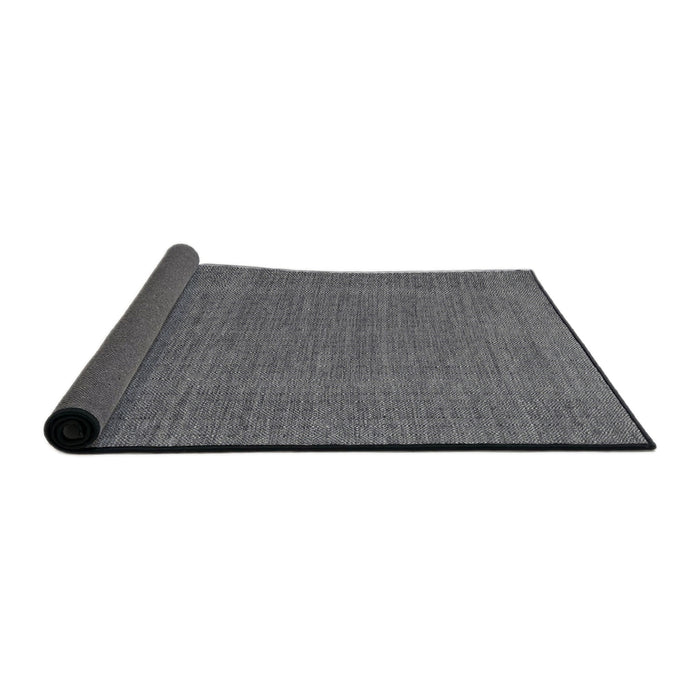 Thickness of Contemporary Dark Gray Modern Rug, con2069