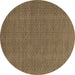 Round Machine Washable Abstract Brown Contemporary Rug, wshcon2069brn