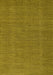 Machine Washable Abstract Yellow Contemporary Rug, wshcon2069yw