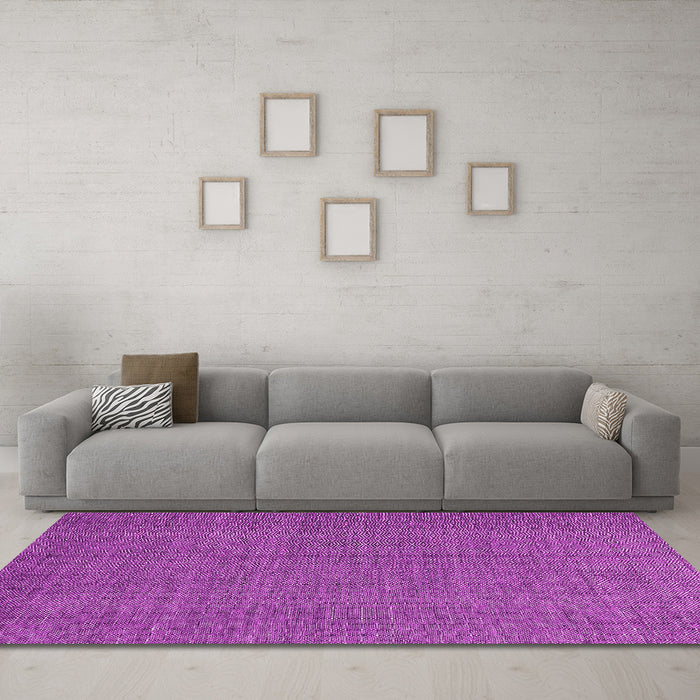 Machine Washable Abstract Pink Contemporary Rug in a Living Room, wshcon2069pnk