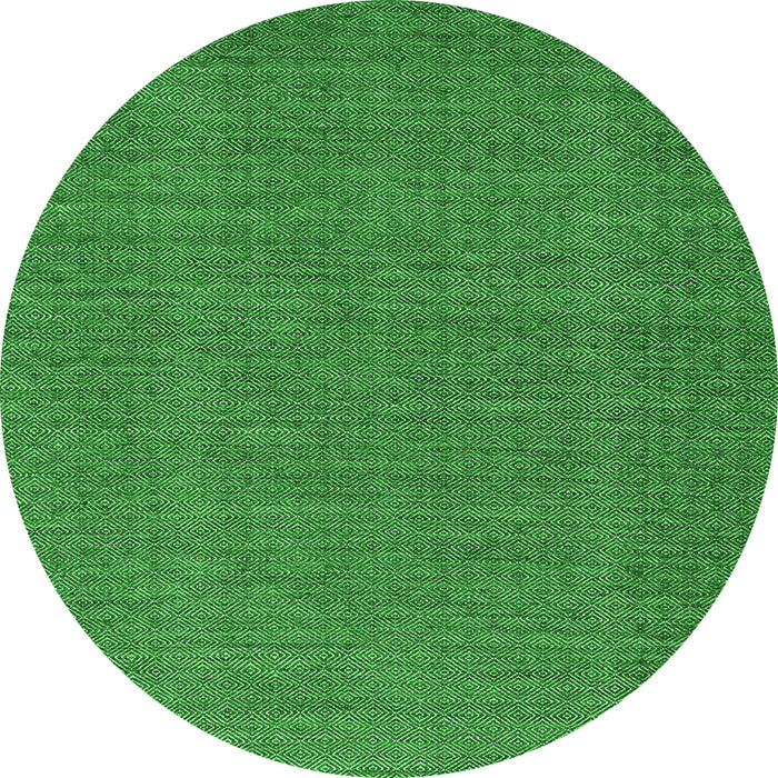 Square Abstract Green Contemporary Rug, con2069grn