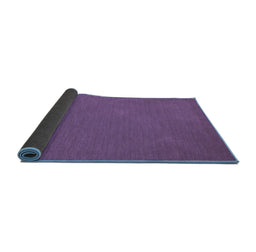 Sideview of Abstract Blue Contemporary Rug, con206blu