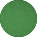 Round Abstract Emerald Green Contemporary Rug, con206emgrn