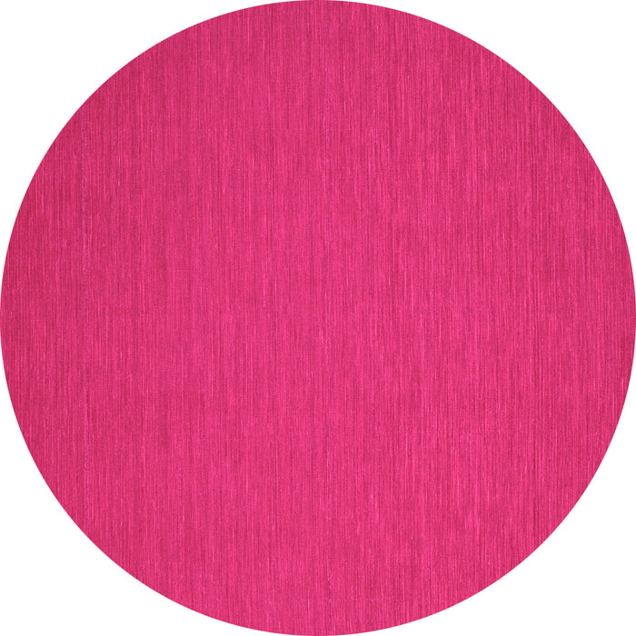 Round Abstract Pink Contemporary Rug, con206pnk